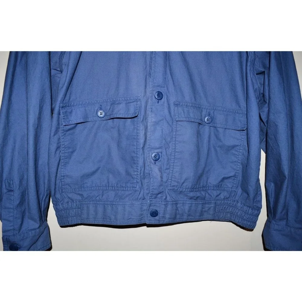 Vtg Fila Men's‎ Convertible Jacket Vest Blue Italy Sz 42 Flaw Zip off sleeves